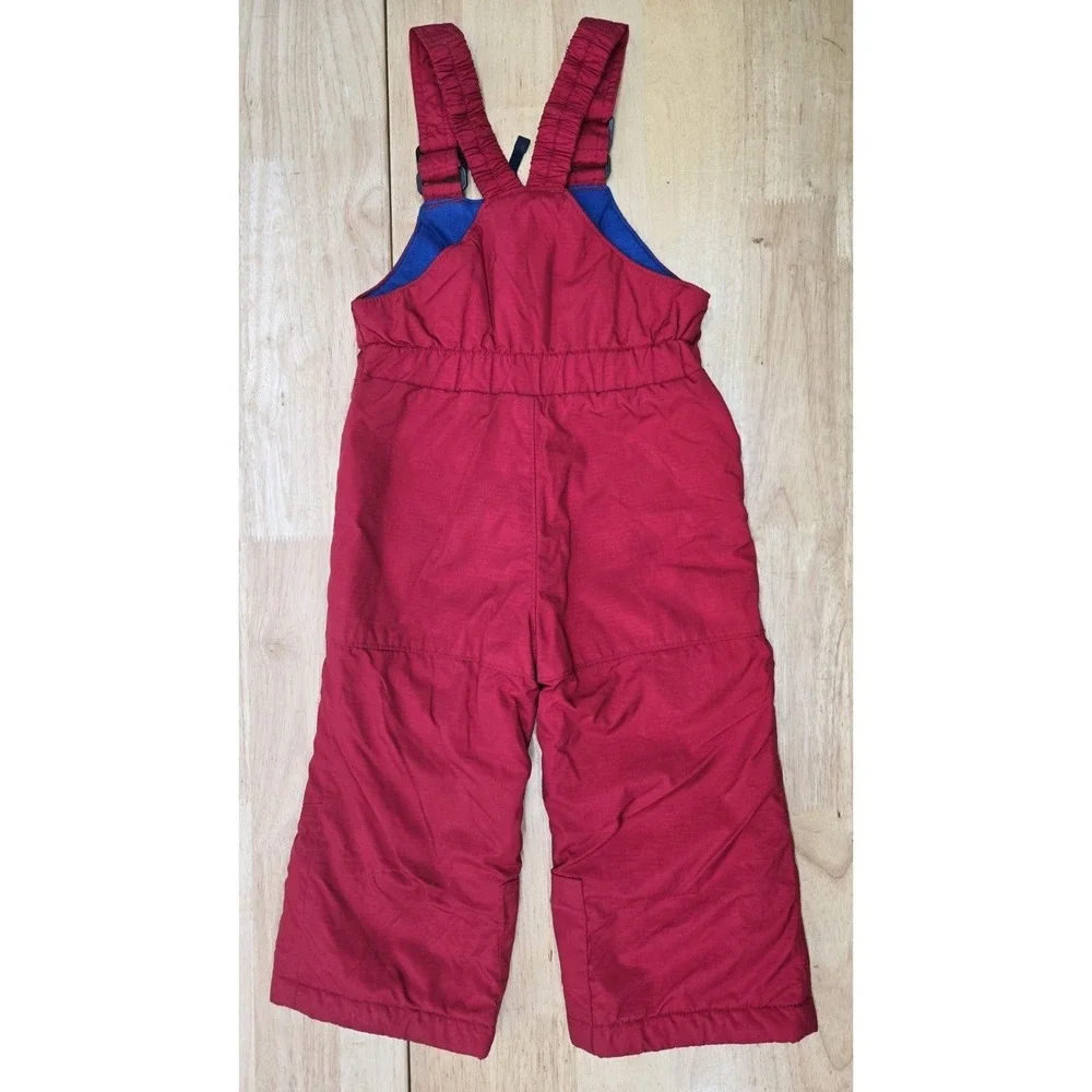 Columbia Toddler Snow Pants Bib Size 3T Insulated Red